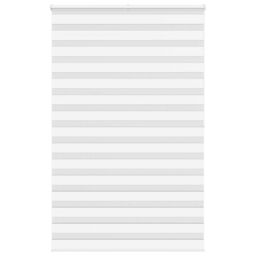 Berkfield Home Zebra Blind White 140x200 cm Fabric Width 135.9 cm Polyester