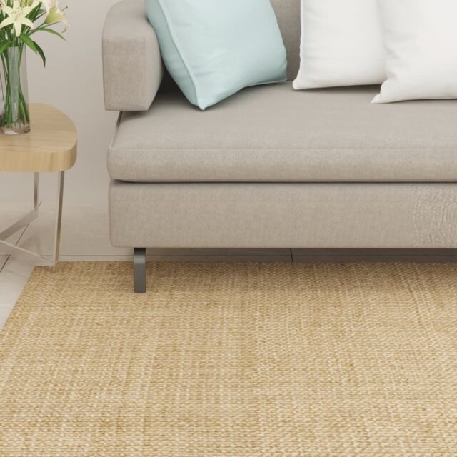 Berkfield Home Rug Natural Sisal 66x100 cm in Brown - Size: Medium - image 1