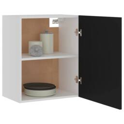 Berkfield Home Hanging Cabinets 2 pcs Black 50x31x60 cm Engineered Wood - Size: 50 x 31 x 60 cm - thumbnail 4