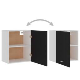 Berkfield Home Hanging Cabinets 2 pcs Black 50x31x60 cm Engineered Wood - Size: 50 x 31 x 60 cm - thumbnail 5