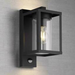 CGC Lighting Outside Wall Light Black Modern, E27 Bulb, Mains Powered, Garden, Porch, Patio Black PIR - thumbnail 6