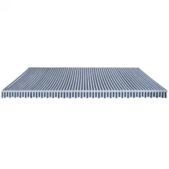 Berkfield Home Folding Awning Manual Operated 600 cm Blue/White in Blue - image 1
