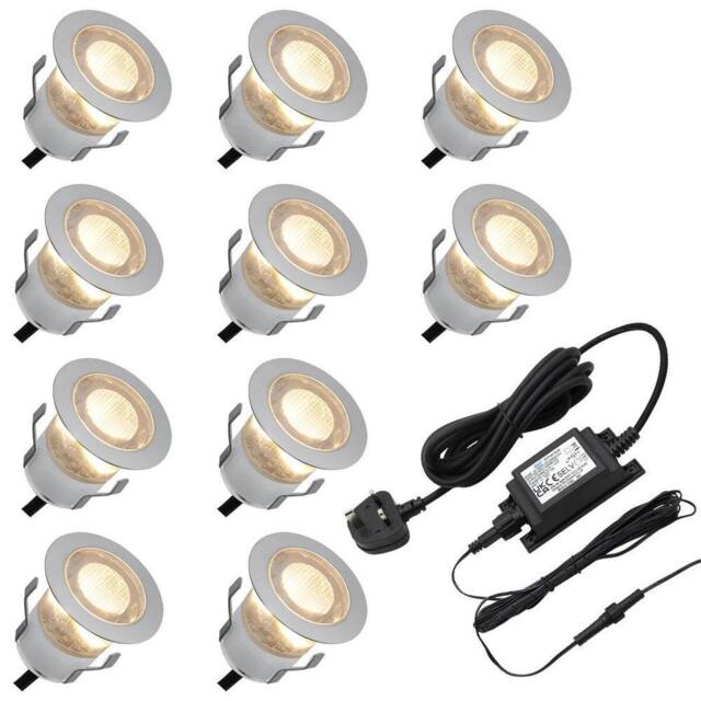 SPETLEK IP68 Outdoor LED Decking Lights 30mm Round in Silver - image 1