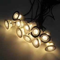 SPETLEK IP68 Outdoor LED Decking Lights 30mm Round in Silver - thumbnail 4