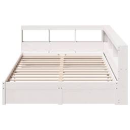 Berkfield Home Bookcase Bed without Mattress White 160x200 cm Solid Wood Pine - thumbnail 5