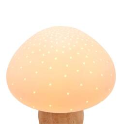 Dragodirect Mushroom Table Lamp Retro Bedside Night Light in Brown - thumbnail 3