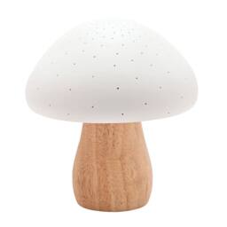 Dragodirect Mushroom Table Lamp Retro Bedside Night Light in Brown - thumbnail 2