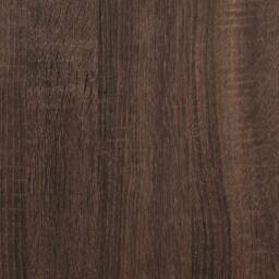 Berkfield Home Bedside Cabinet Brown Oak 40x31x50 cm Engineered Wood & Metal - Size: 40 x 31 x 50 cm - thumbnail 9