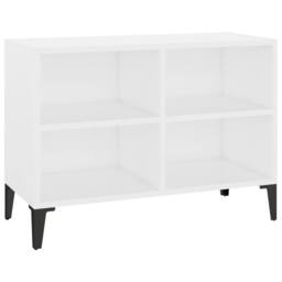 Berkfield Home TV Cabinet with Metal Legs White 69.5x30x50 cm