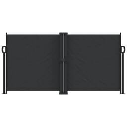 Berkfield Home Retractable Side Awning Black 120x1200 cm - thumbnail 3