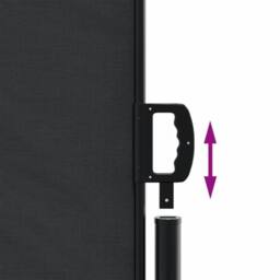 Berkfield Home Retractable Side Awning Black 120x1200 cm - thumbnail 6