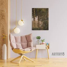"Artery8 Sailboat & the Garden Gate Christen Kobke Canvas Wall Art - Size: W18"" x H24""" - thumbnail 3