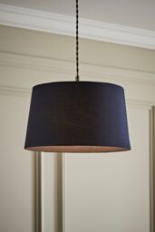 ValueLights Aspen Navy Blue Tapered Easy Fit Pendant Lamp Shade - Size: Large - thumbnail 1