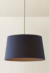 ValueLights Aspen Navy Blue Tapered Easy Fit Pendant Lamp Shade - Size: Large - thumbnail 3