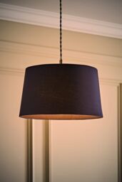 ValueLights Aspen Navy Blue Tapered Easy Fit Pendant Lamp Shade - Size: Large - thumbnail 2