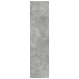 Berkfield Home Wardrobe Concrete Grey 80x50x200 cm Engineered Wood - Size: 80 x 50 x 200 cm - thumbnail 5
