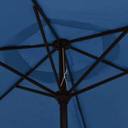 Berkfield Home Outdoor Parasol with Metal Pole 300 cm Azure in Blue - thumbnail 5