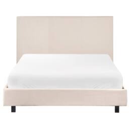 Wyld and Coco Slatted Bed Frame Beige Upholstered Small Double 4ft - thumbnail 5