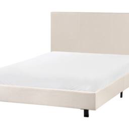 Wyld and Coco Slatted Bed Frame Beige Upholstered Small Double 4ft - thumbnail 2