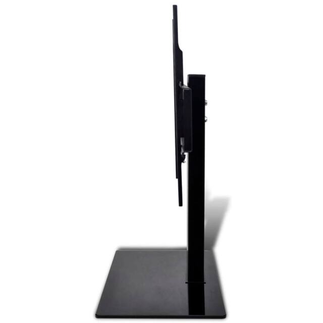 Berkfield Home Pedestal TV Stand for 37-55 Inch Screen Max VESA 600x400 mm 40kg in Black - image 1