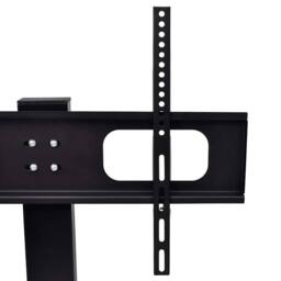 Berkfield Home Pedestal TV Stand for 37-55 Inch Screen Max VESA 600x400 mm 40kg in Black - thumbnail 3