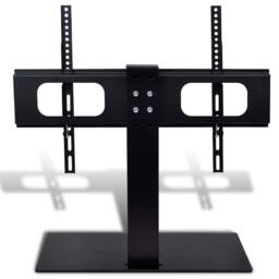 Berkfield Home Pedestal TV Stand for 37-55 Inch Screen Max VESA 600x400 mm 40kg in Black - thumbnail 5