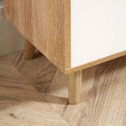 Home Source Sideboard Chest Drawers TV Stand Bedside Living Room Boden in Light Oak - thumbnail 6