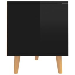 Berkfield Home TV Cabinet High Gloss Black 90x40x48.5 cm Engineered Wood - thumbnail 6