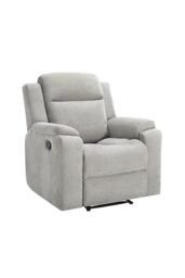 More4Homes Orka 1+3 Seater Fabric Manual Recliner Sofa Set in Grey - thumbnail 6