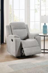 More4Homes Orka 1+3 Seater Fabric Manual Recliner Sofa Set in Grey - thumbnail 9