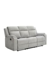 More4Homes Orka 1+3 Seater Fabric Manual Recliner Sofa Set in Grey - thumbnail 2