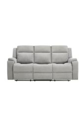More4Homes Orka 1+3 Seater Fabric Manual Recliner Sofa Set in Grey - thumbnail 3
