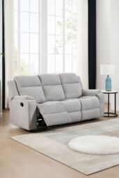 More4Homes Orka 1+3 Seater Fabric Manual Recliner Sofa Set in Grey - thumbnail 5
