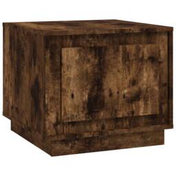 Berkfield Home Decorative Coffee Table Smoked Oak 51x50x44 cm Engineered Wood in Brown - Size: 51 x 50 x 44 cm - thumbnail 3