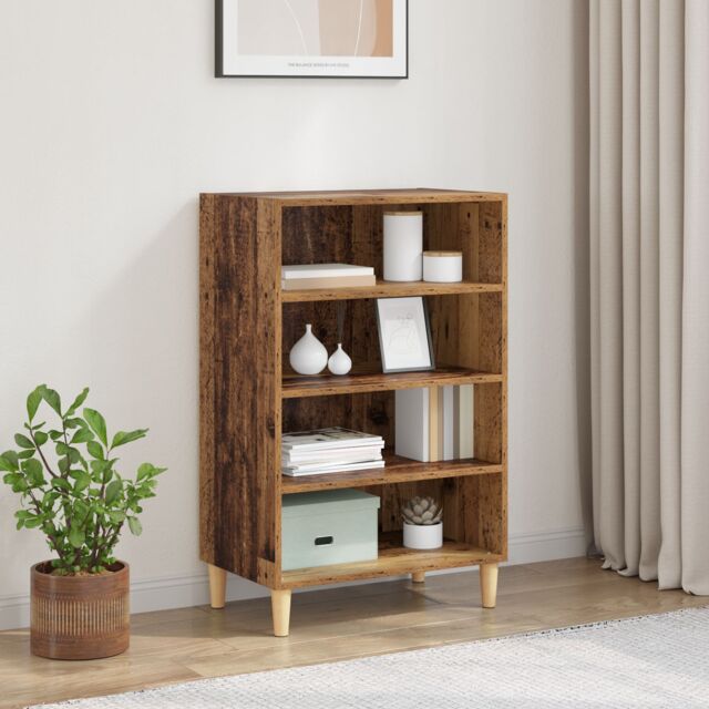 Berkfield Home Sideboard with Shelf Old wood 57 x 35 x 90 cm Engineered wood in Brown - image 1