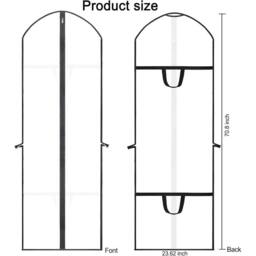 SPETLEK Extra Large Breathable Wedding Dress Bag in White - thumbnail 2