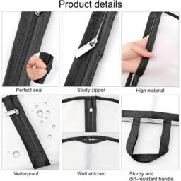 SPETLEK Extra Large Breathable Wedding Dress Bag in White - thumbnail 5