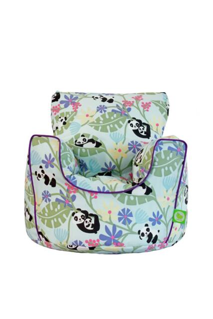 Bean Lazy Cotton Light Blue Panda Bean Bag Arm Chair with Beans Child / Teen size - Size: Large - image 1