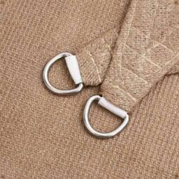 Berkfield Home Sunshade Sail 160 g/m ² Taupe 4x4x4 m HDPE in Beige - thumbnail 4