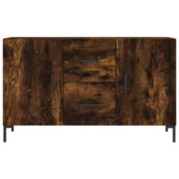 Berkfield Home Sideboard Smoked Oak 100x36x60 cm Engineered Wood in Brown - Size: 100 x 36 x 60 cm - thumbnail 6