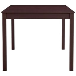 Berkfield Home Dining Table Dark Brown 180x90x73 cm Pinewood - Size: 180 x 90 x 73 cm - thumbnail 3