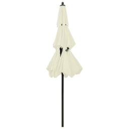 Berkfield Home Harmful 3-Tier Parasol with Aluminium Pole Sand 2.5 m in Beige - thumbnail 4