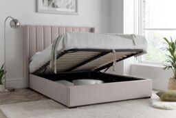 Time4sleep Maya Winged Ottoman Natural - Bed Frame Only - Size: Double - thumbnail 3