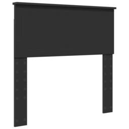 Berkfield Home Bed Frame with Headboard Black 90 x 200 cm Solid Pine Wood - thumbnail 6