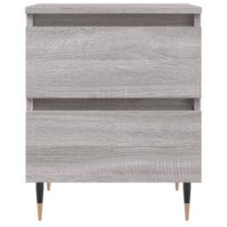 Berkfield Home Bedside Cabinet Grey Sonoma 40x35x50 cm Engineered Wood - Size: 40 x 35 x 50 cm - thumbnail 5