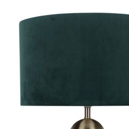 Pagazzi Aila Antique Brass Table Lamp with Green Shade in Gold - thumbnail 5