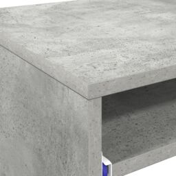 Berkfield Home Computer Desk Concrete grey Particle board Concrete Desk - thumbnail 8