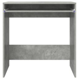 Berkfield Home Computer Desk Concrete grey Particle board Concrete Desk - thumbnail 5