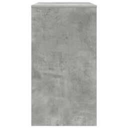 Berkfield Home Computer Desk Concrete grey Particle board Concrete Desk - thumbnail 6