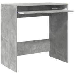 Berkfield Home Computer Desk Concrete grey Particle board Concrete Desk - thumbnail 4